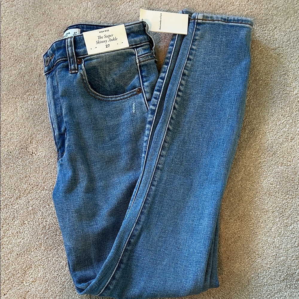 Abercrombie & Fitch Blue Skinny Jeans